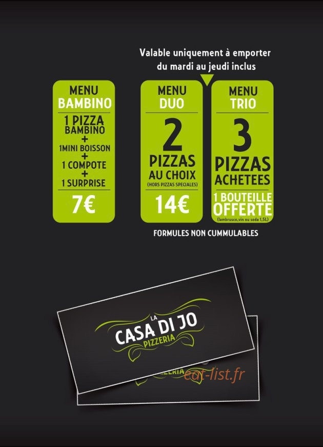 La Casa Di Jo — carte page 3