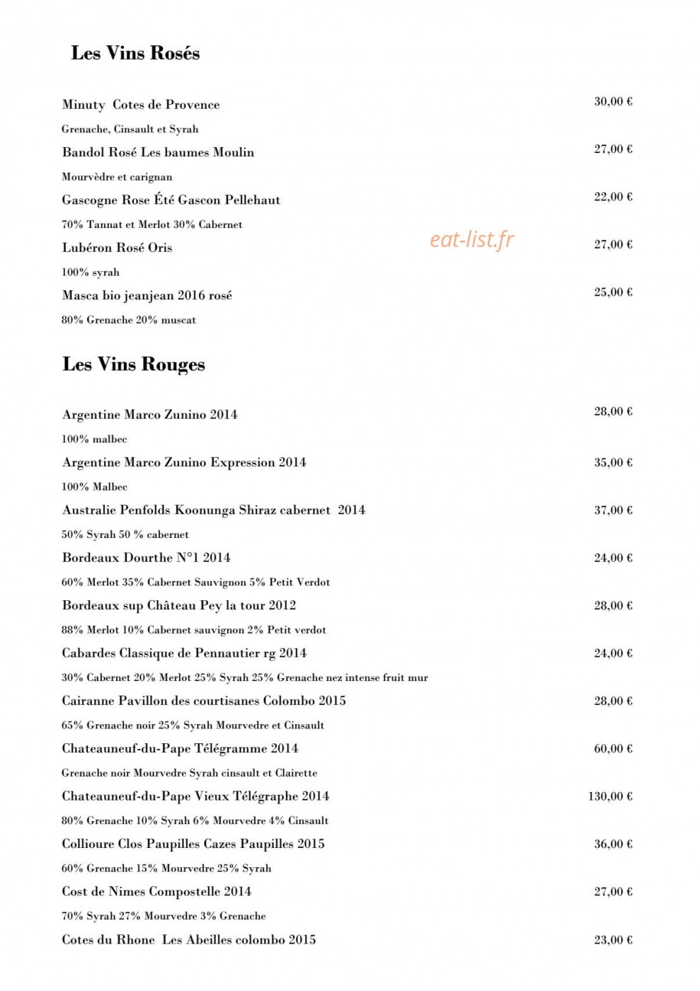 La Cave Beef Club — carte page 11