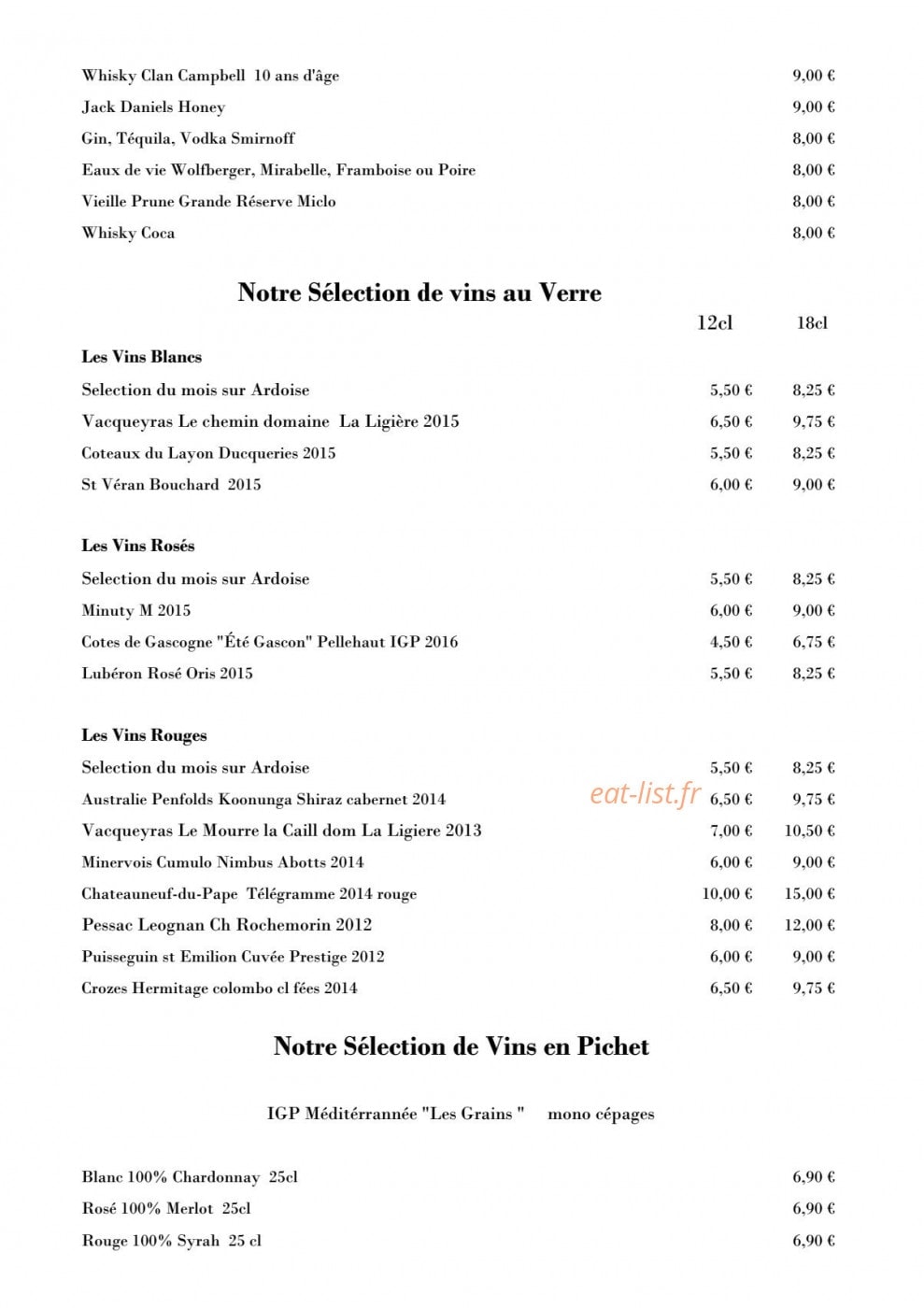 La Cave Beef Club — carte page 9