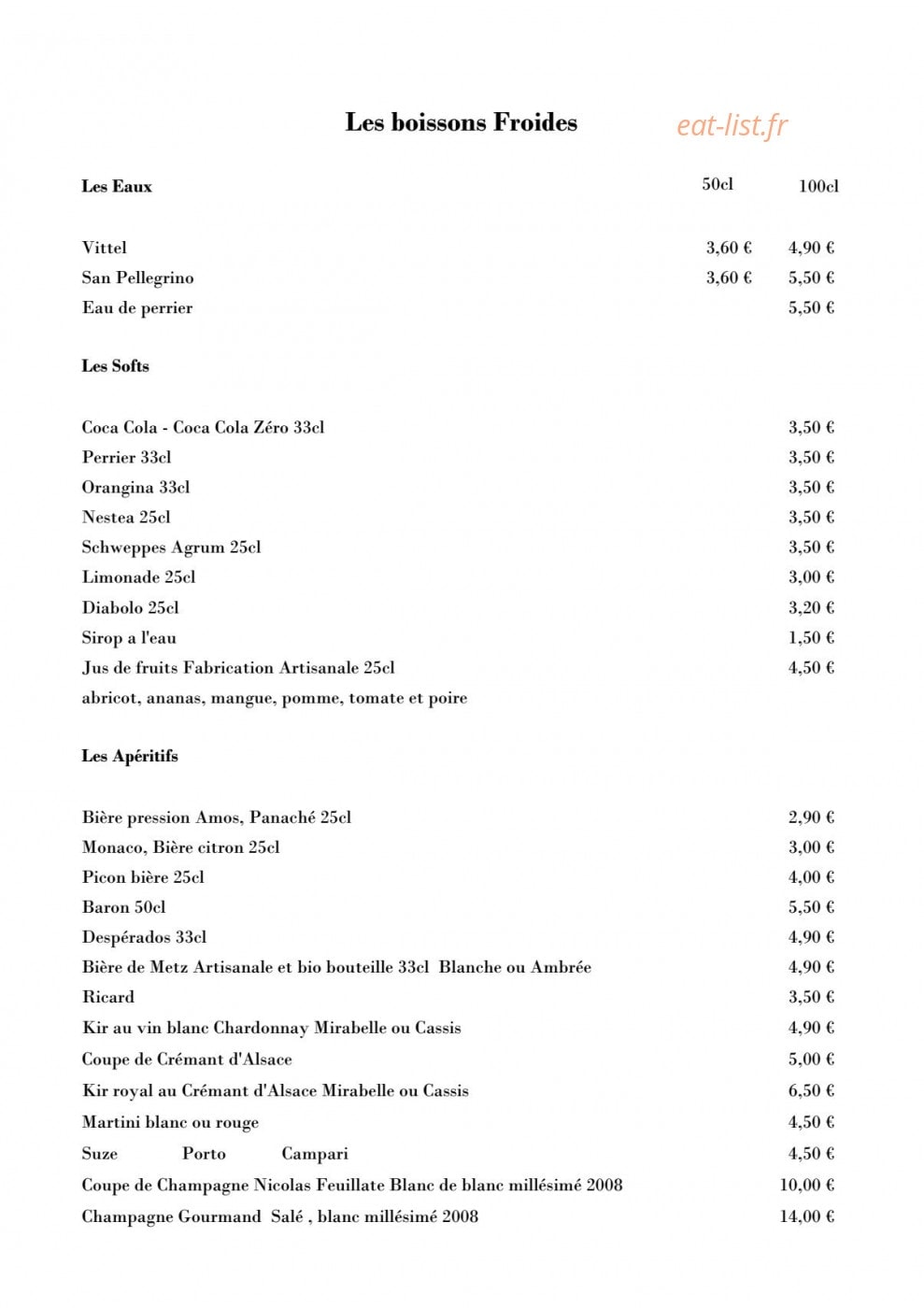 La Cave Beef Club — carte page 7