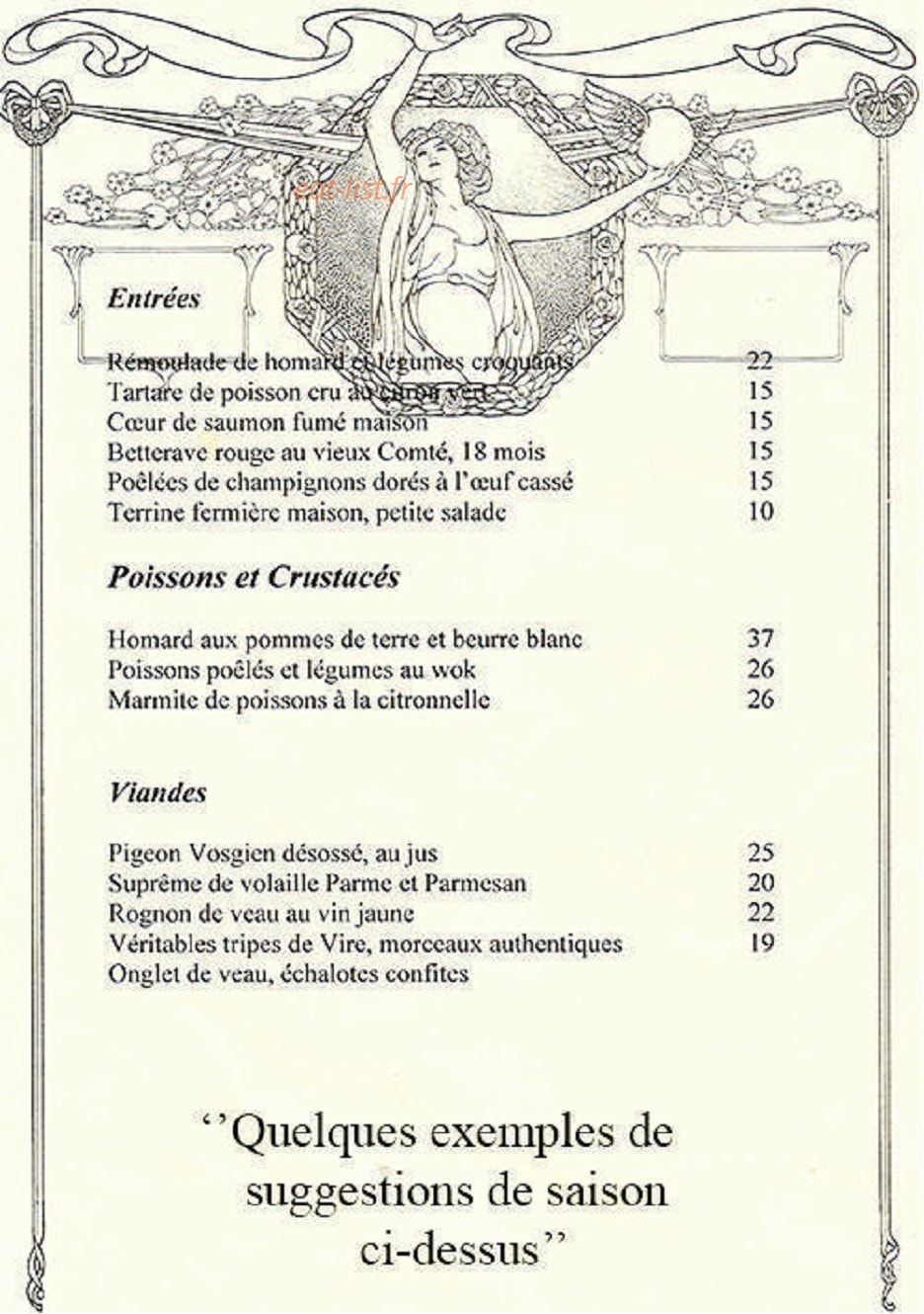 La Goulue — carte page 2