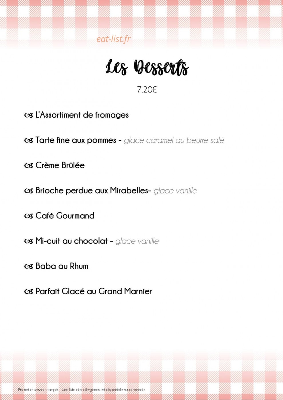 La Popote — carte page 4