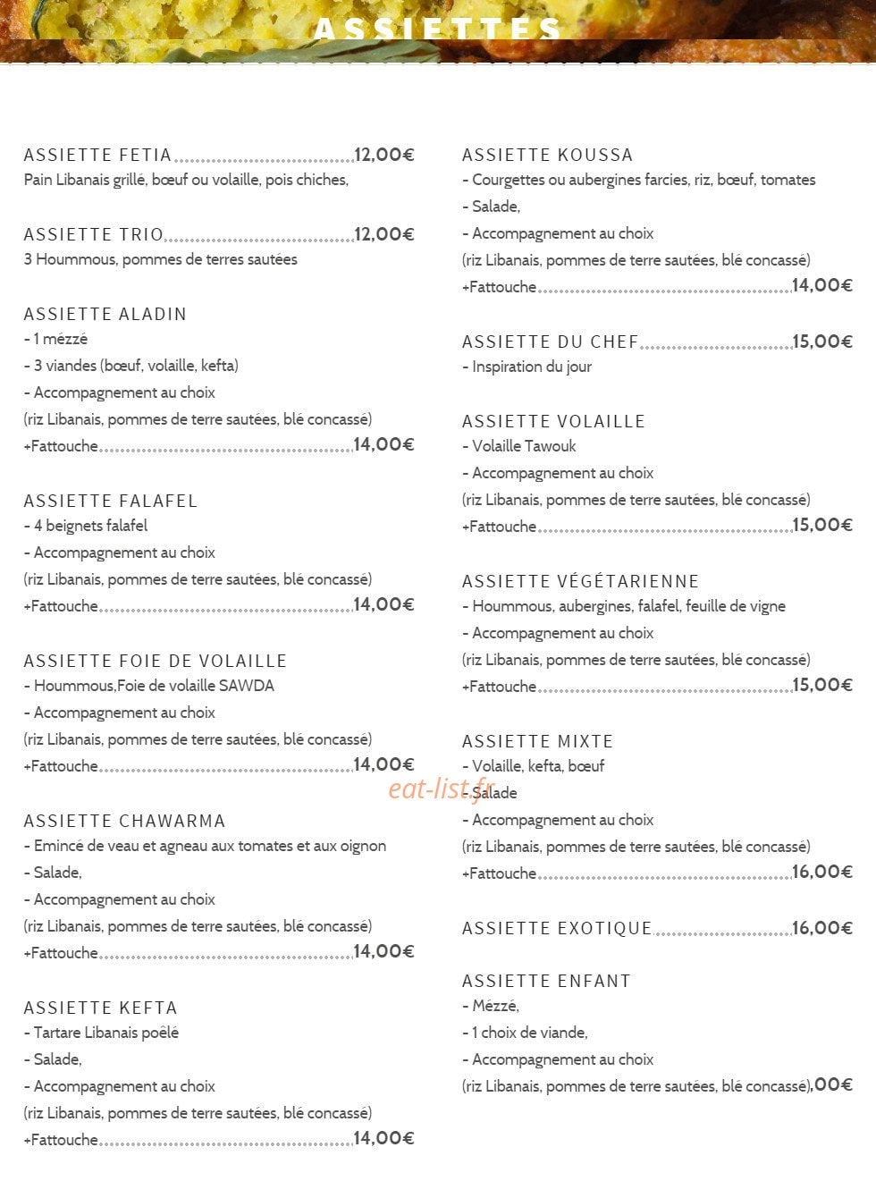 La table d'Aladin — carte page 2