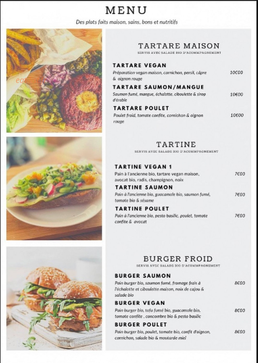 Le Garden Tea Shop — carte page 2