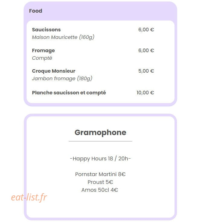 Le Gramophone — carte page 1
