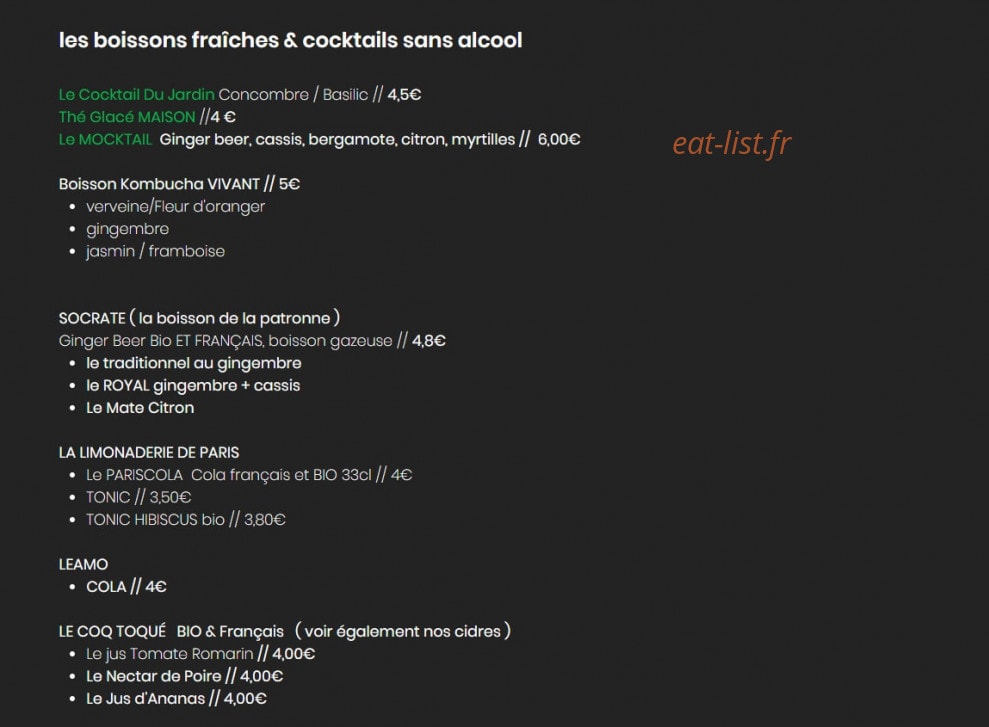 Le Jardin Suspendu — carte page 4