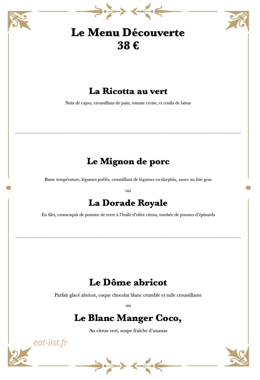 Le Jardin — carte page 3