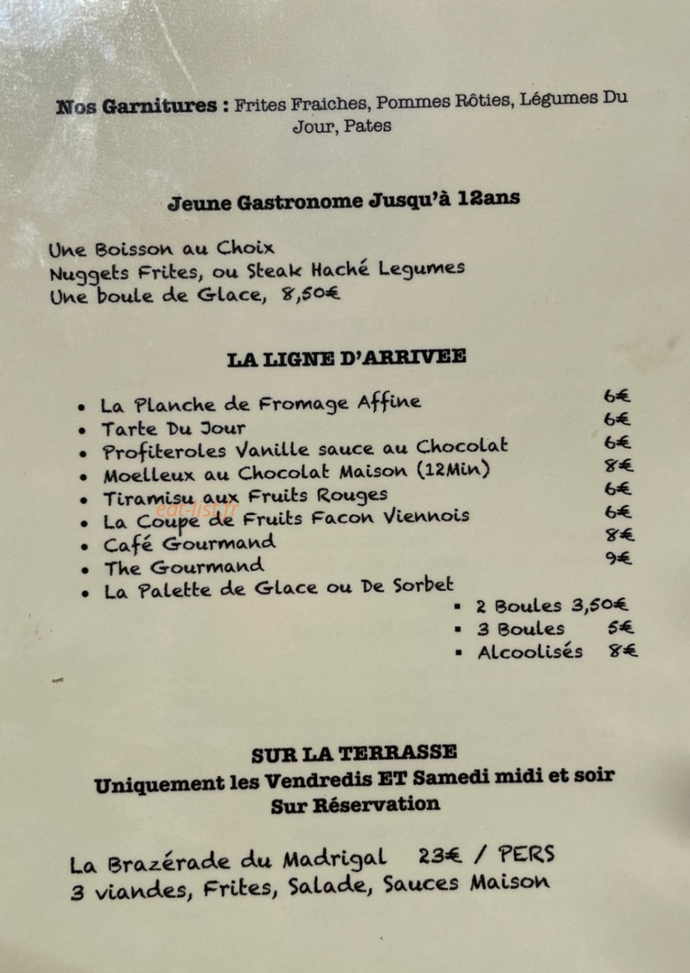 Le Madrigal — carte page 1