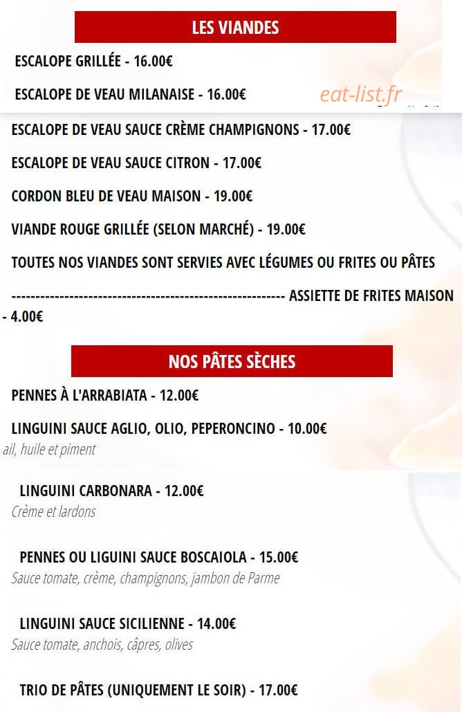 Le Parma — carte page 1