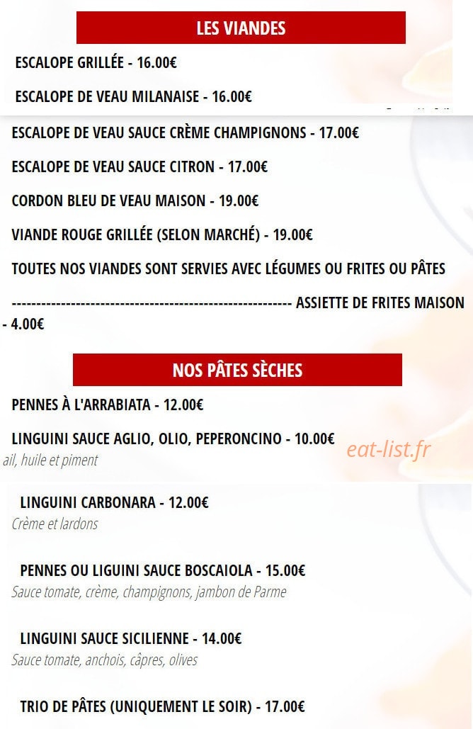 Le Parma — carte page 2