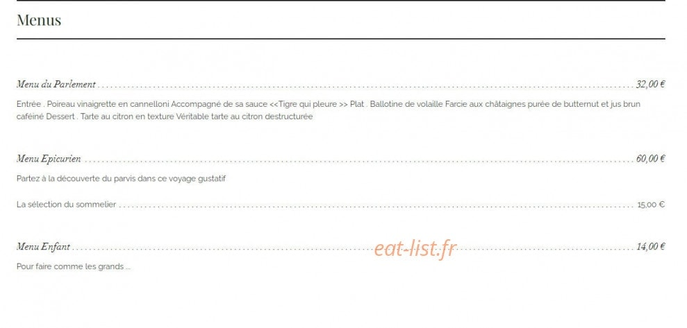 Le Parvis — carte page 1