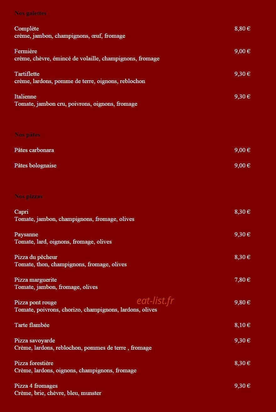 Le Pont Rouge — carte page 2