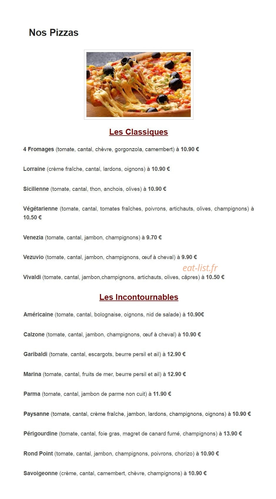 Le rond point — carte page 7