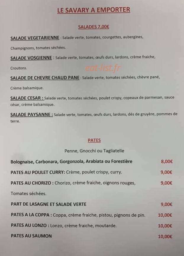 Le Savary — carte page 3