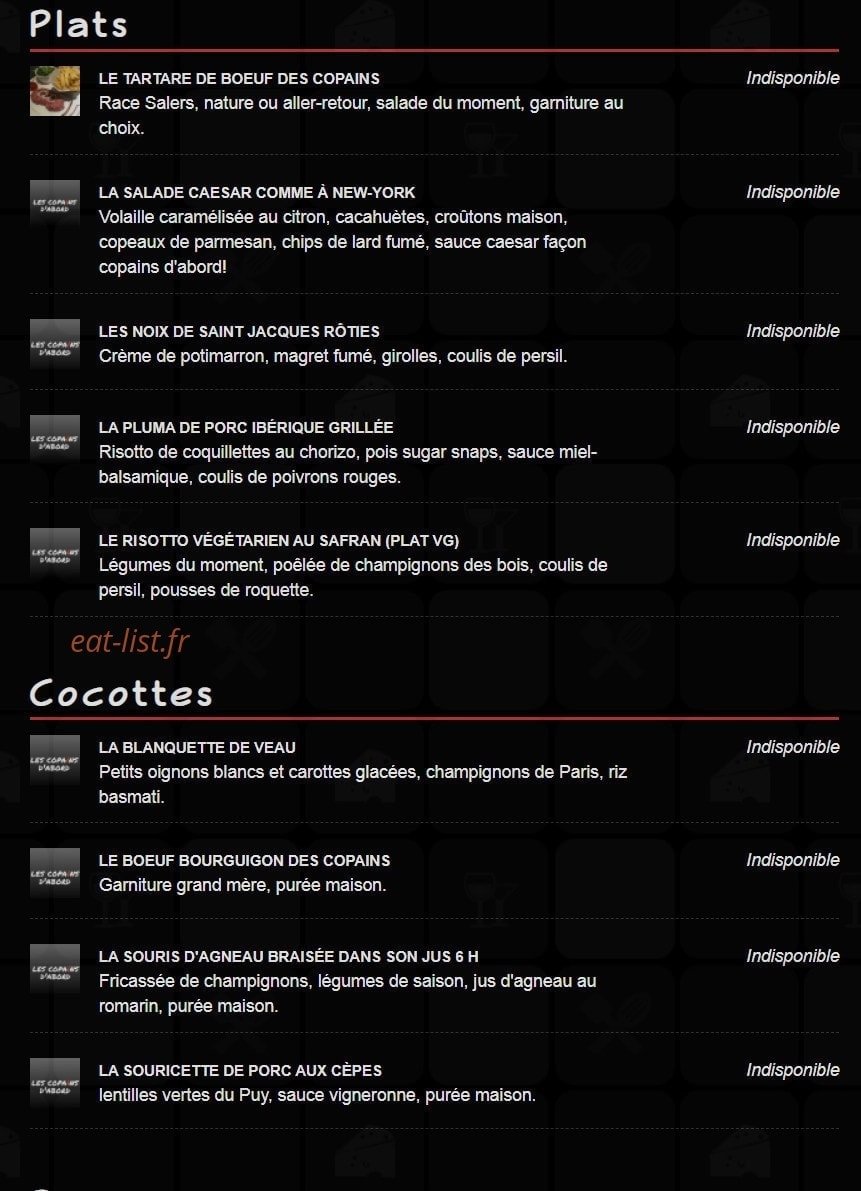 Les copains d'abord — carte page 8