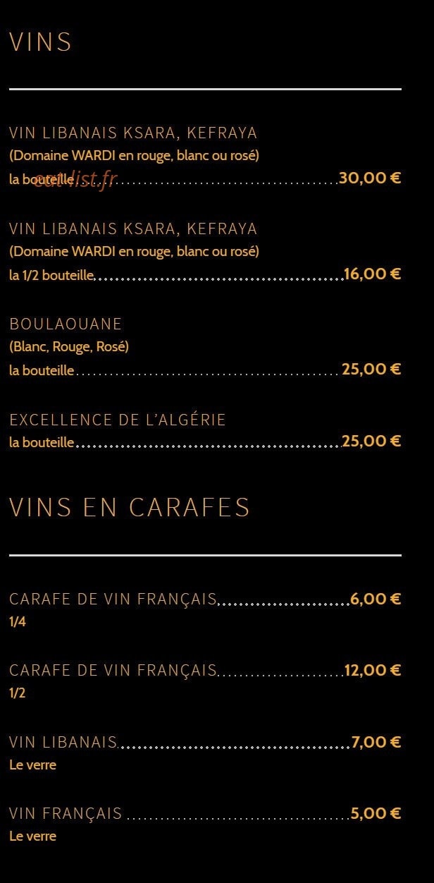 Les Mille et une nuits — carte page 5