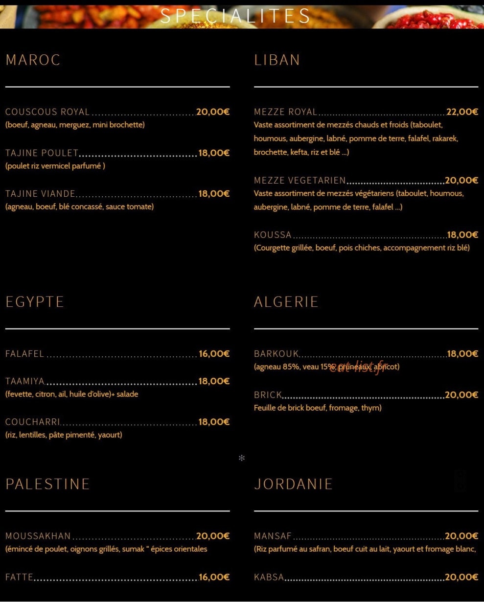 Les Mille et une nuits — carte page 1
