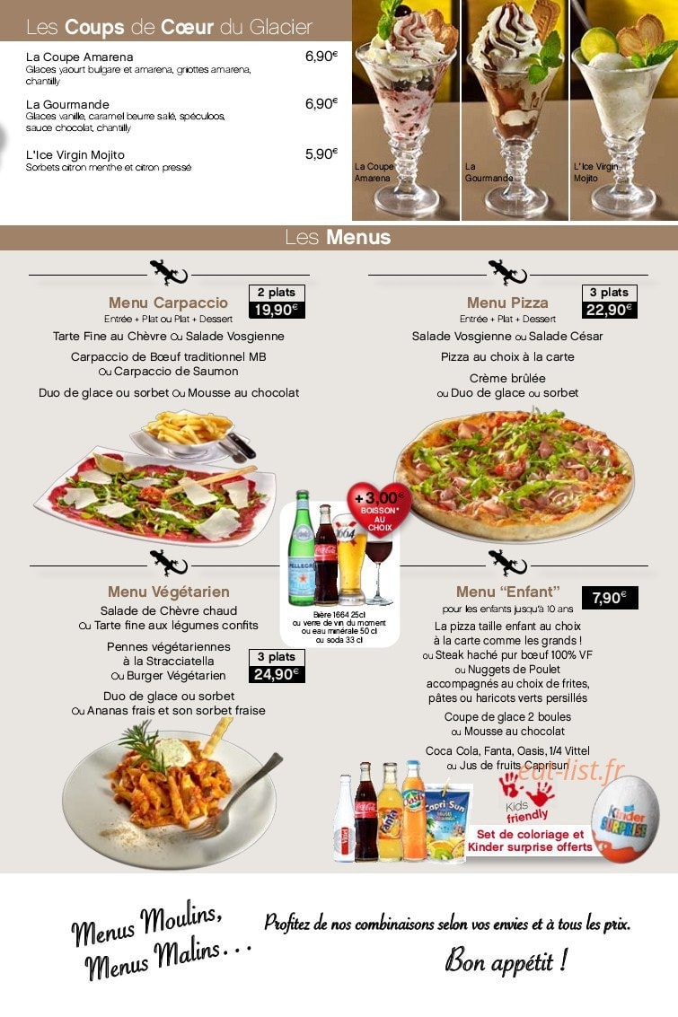 Les Moulins Bleus — carte page 7