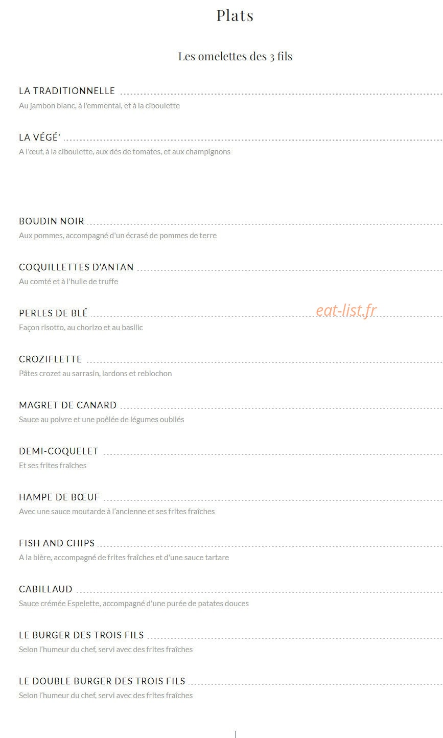 Les Trois Fils — carte page 3