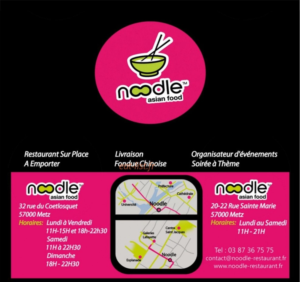 Noodle — carte page 1