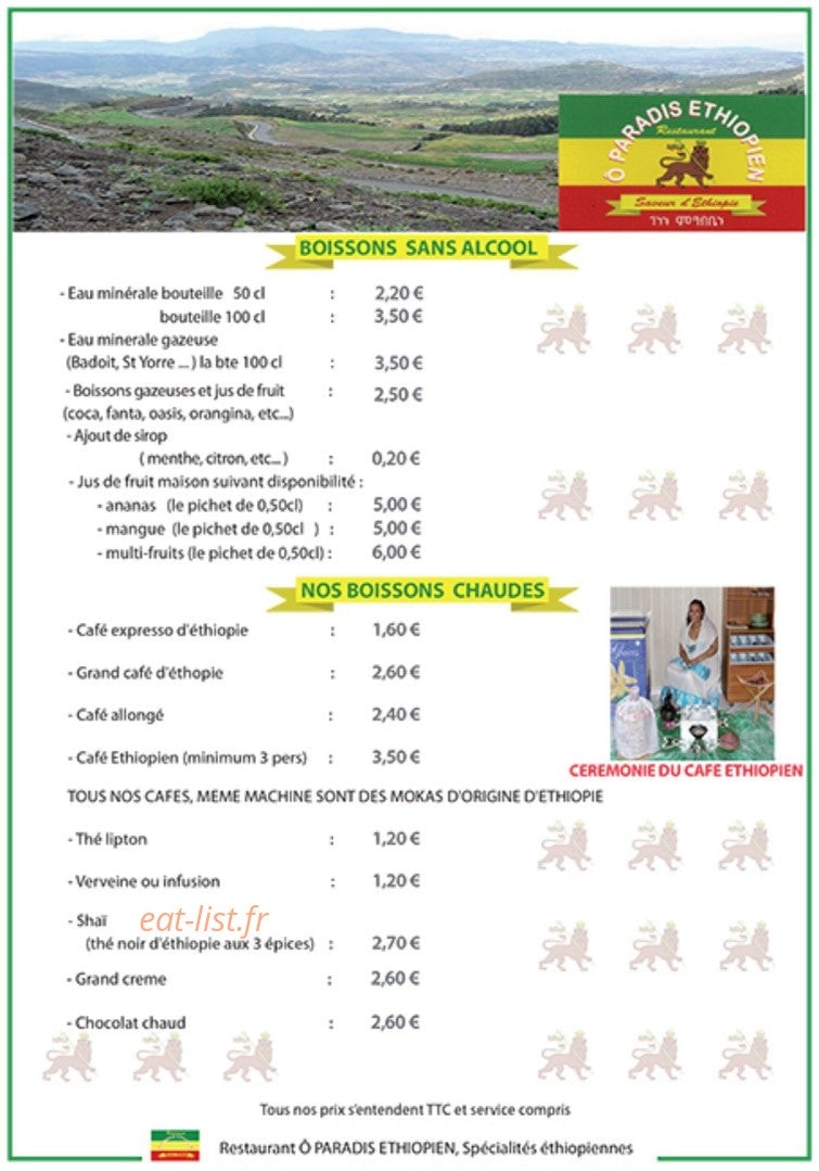 Ô Paradis Ethiopien — carte page 11