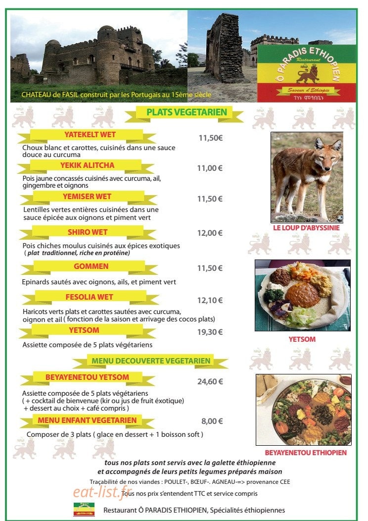 Ô Paradis Ethiopien — carte page 5