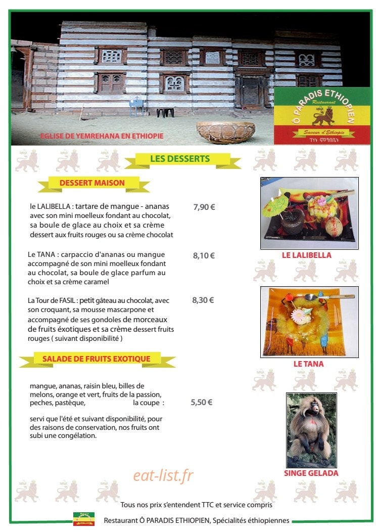 Ô Paradis Ethiopien — carte page 7