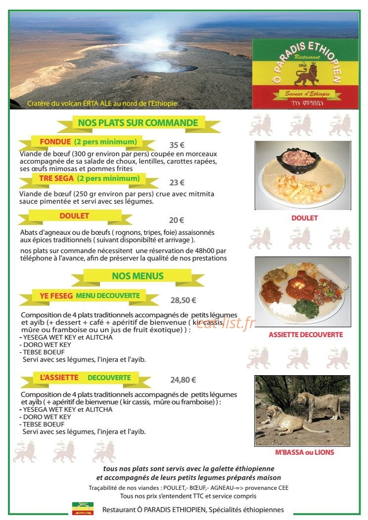 Ô Paradis Ethiopien — carte page 4
