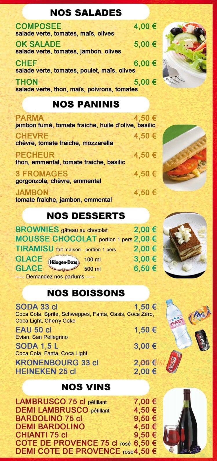 Ok pizza one — carte page 4