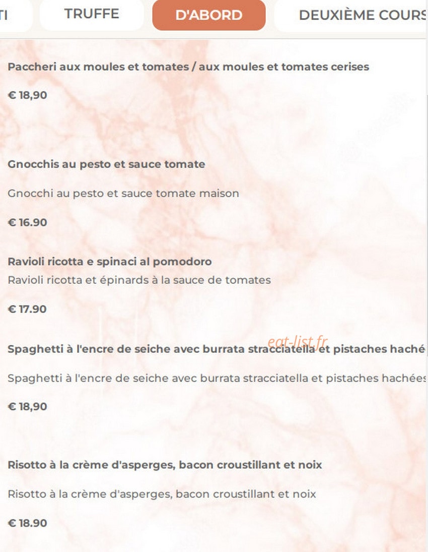 Osteria dei sapori — carte page 3