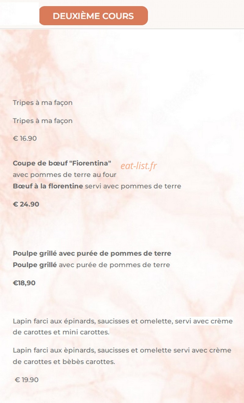 Osteria dei sapori — carte page 4