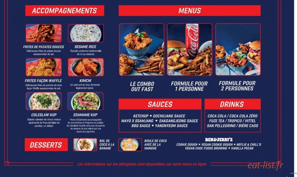 Out Fry — carte page 2