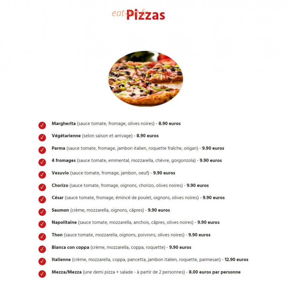 Pasta Mery — carte page 4