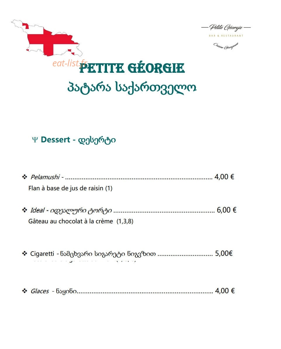 Petite Géorgie — carte page 6