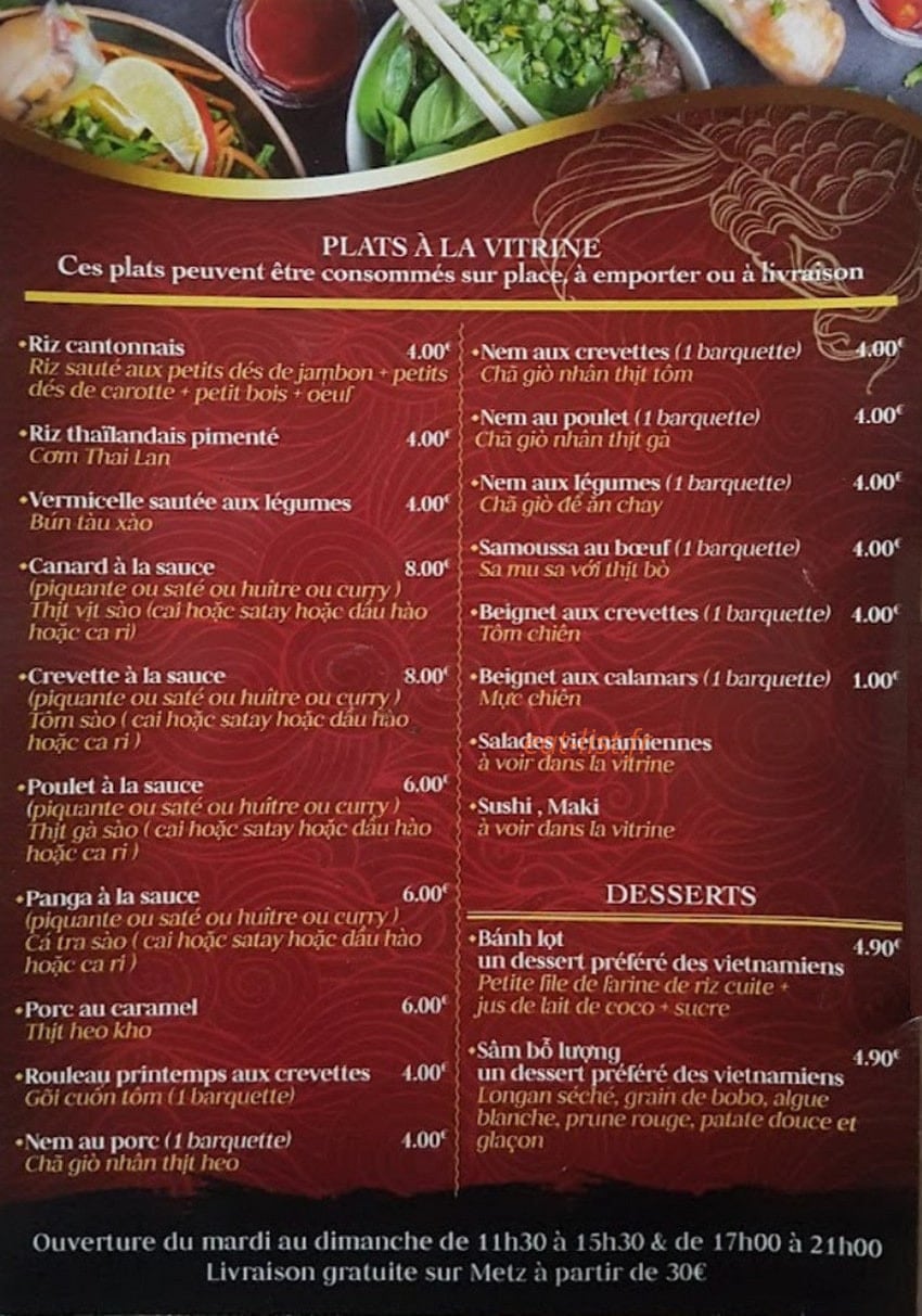 Pho Viet Nam — carte page 1