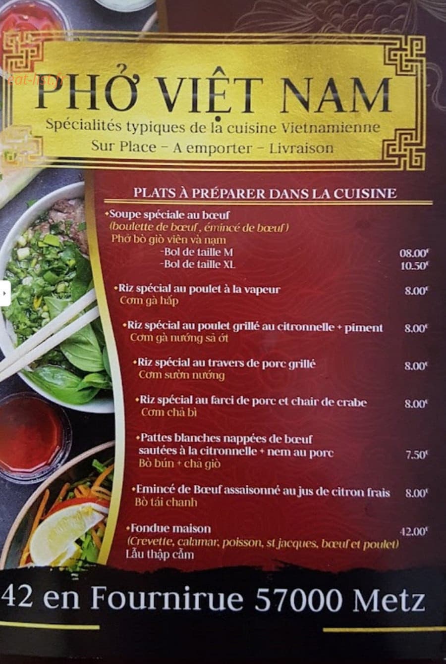 Pho Viet Nam — carte page 2
