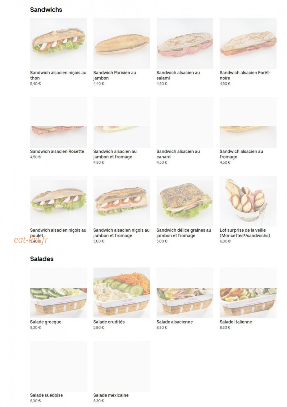 Poulaillon Muse — carte page 2