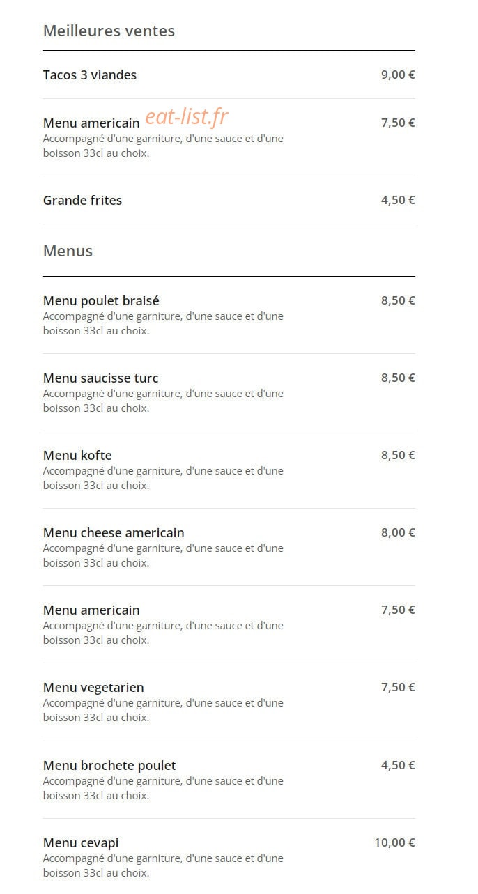 Poutchi BbQ — carte page 1