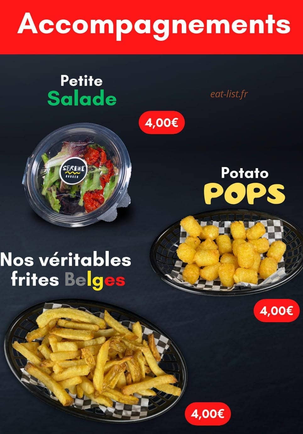 Serial Burger — carte page 6