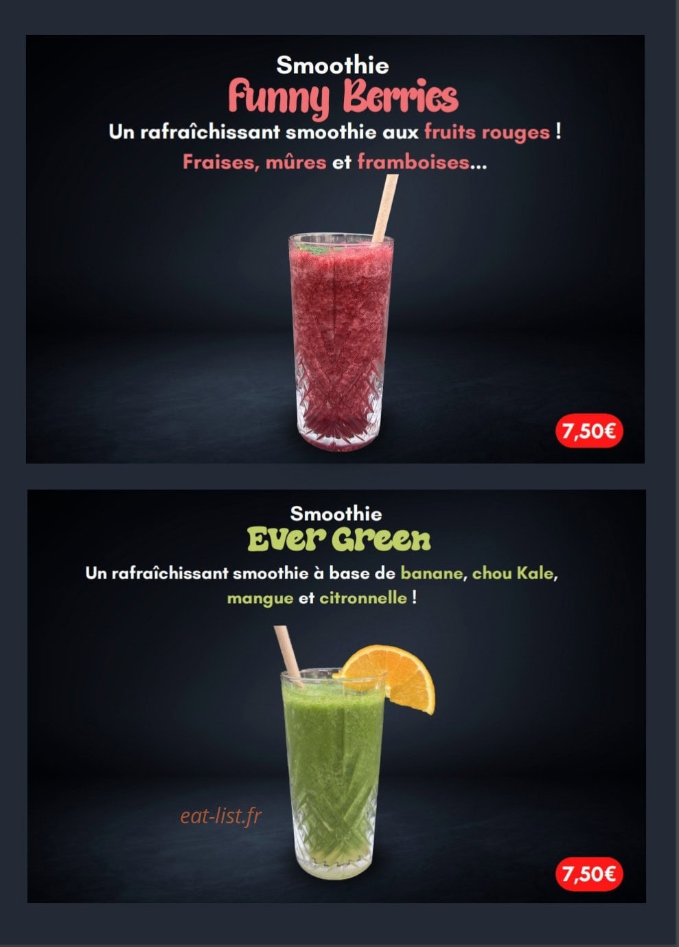 Serial Burger — carte page 9