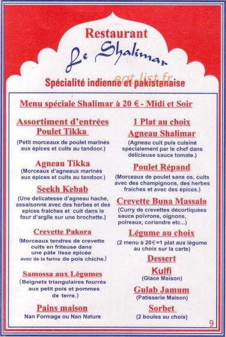 Shalimar — carte page 7