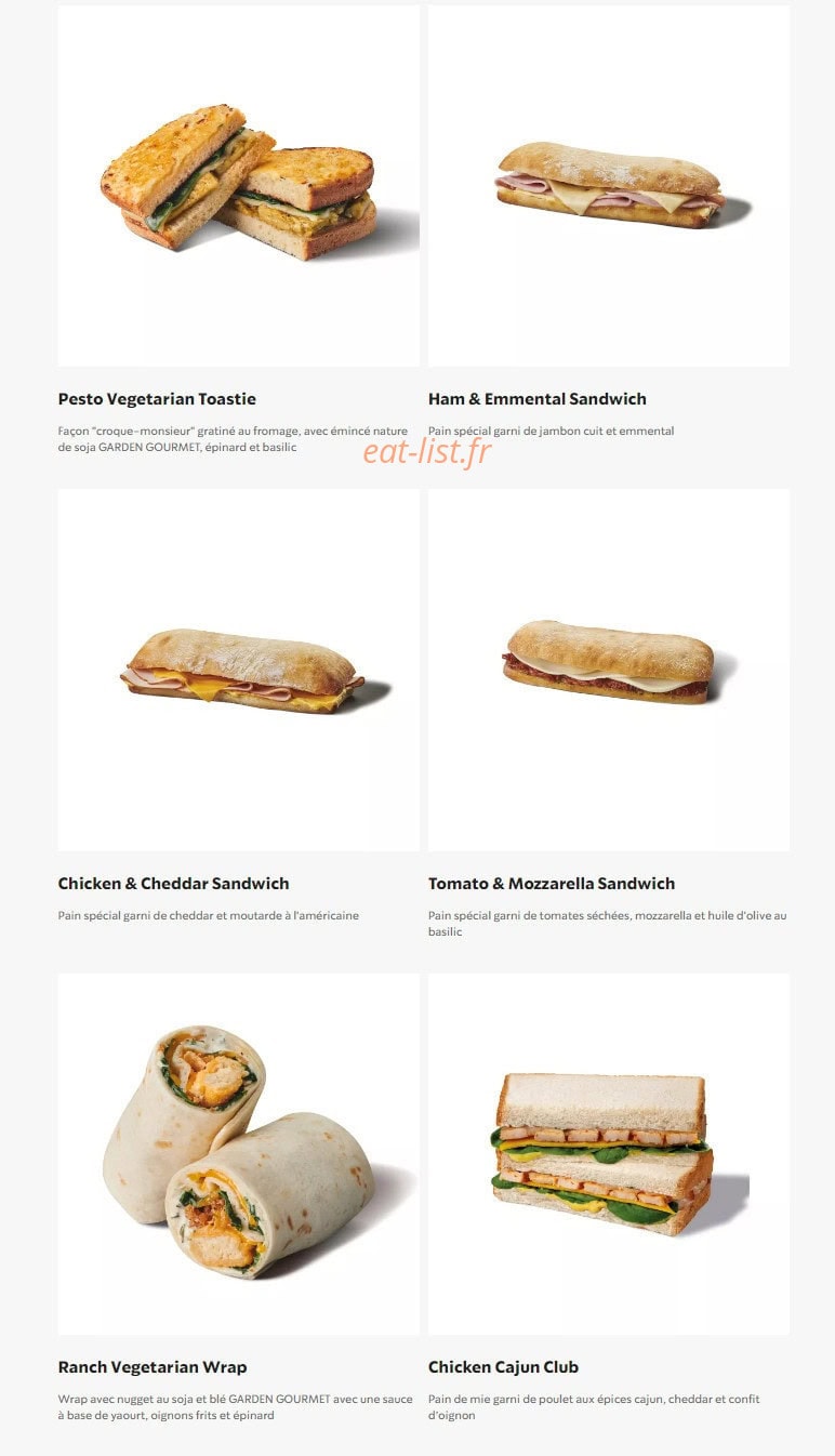 Starbucks Coffee — carte page 19