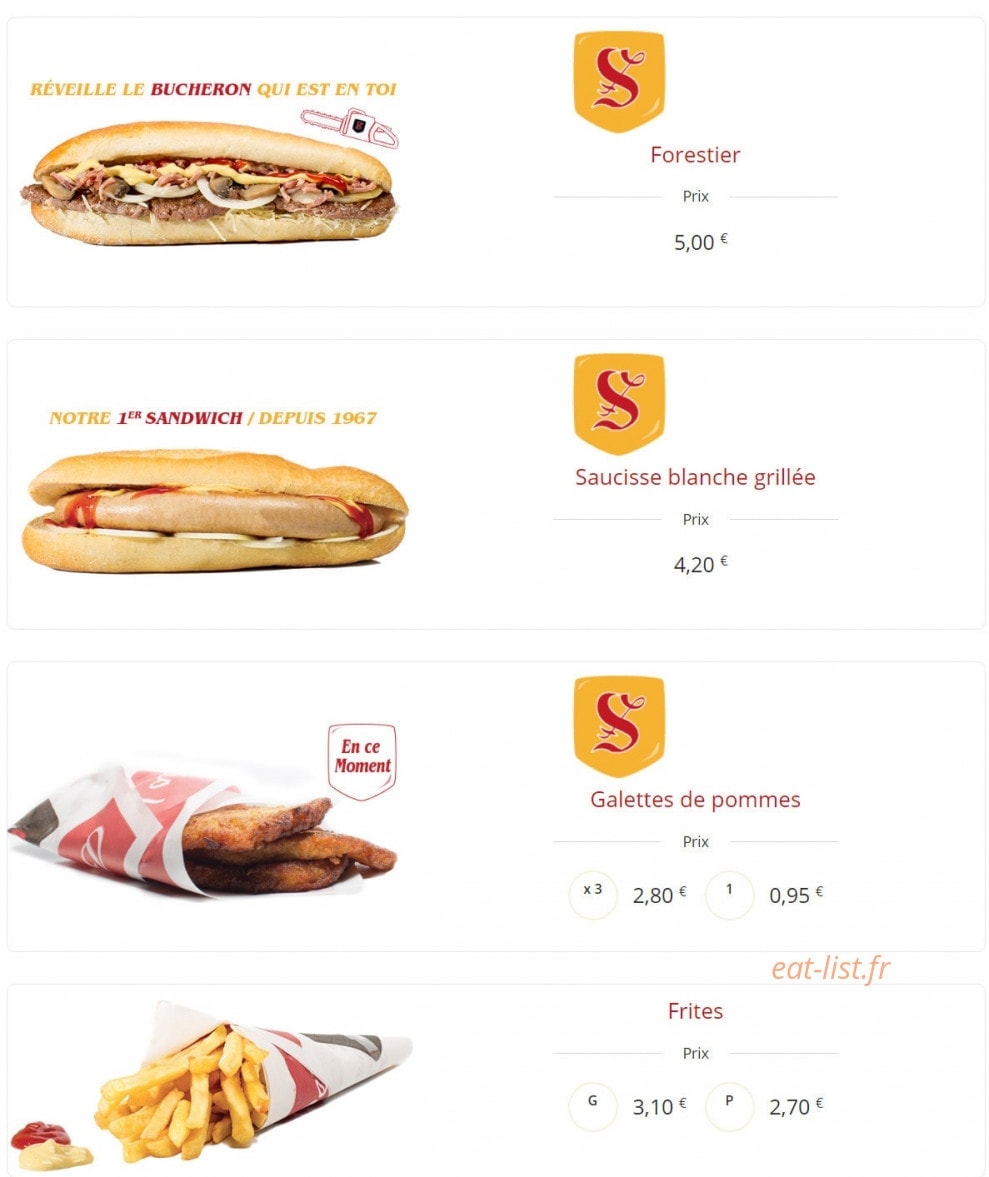 Steinhoff Sandwichs — carte page 2