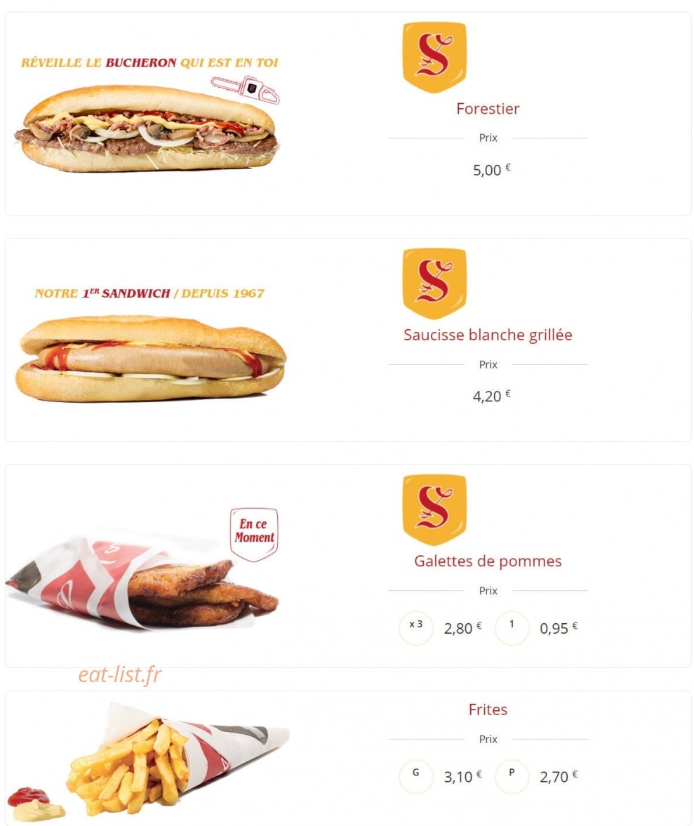 Steinhoff Sandwichs — carte page 2