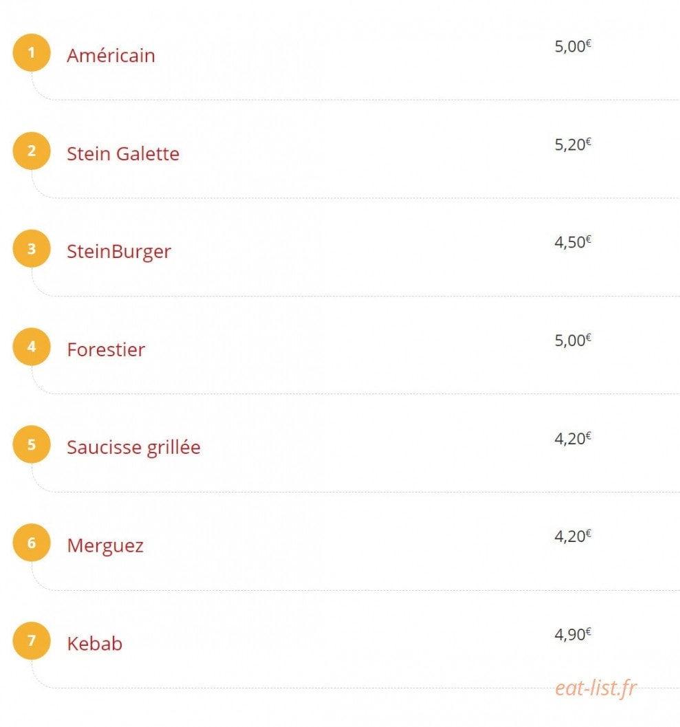 Steinhoff Sandwichs — carte page 3