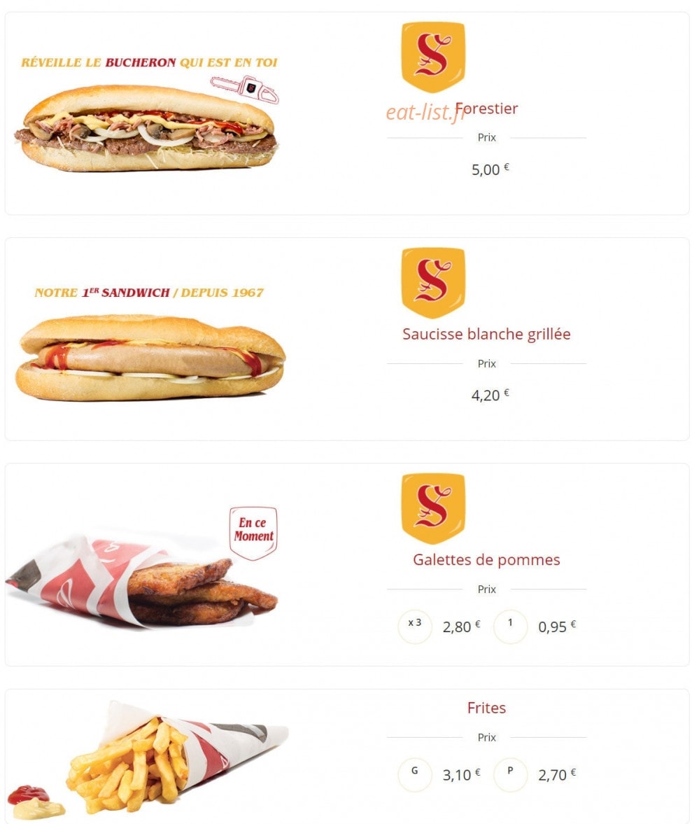 Steinhoff Sandwichs — carte page 2