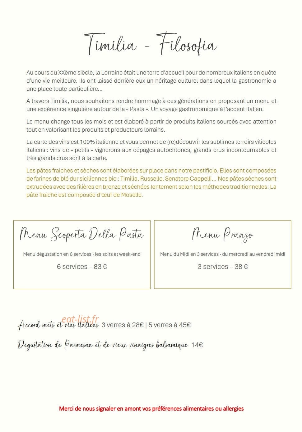 Timilìa — carte page 1