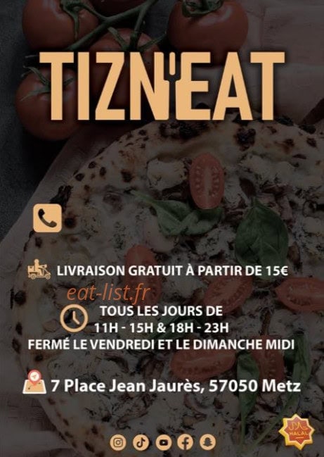 Tizn'Eat — carte page 1