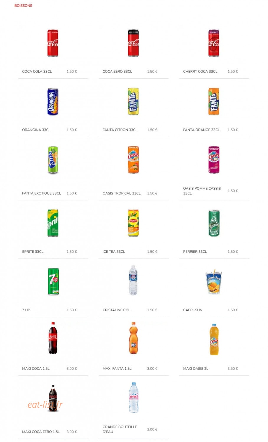 Via Pizza — carte page 8