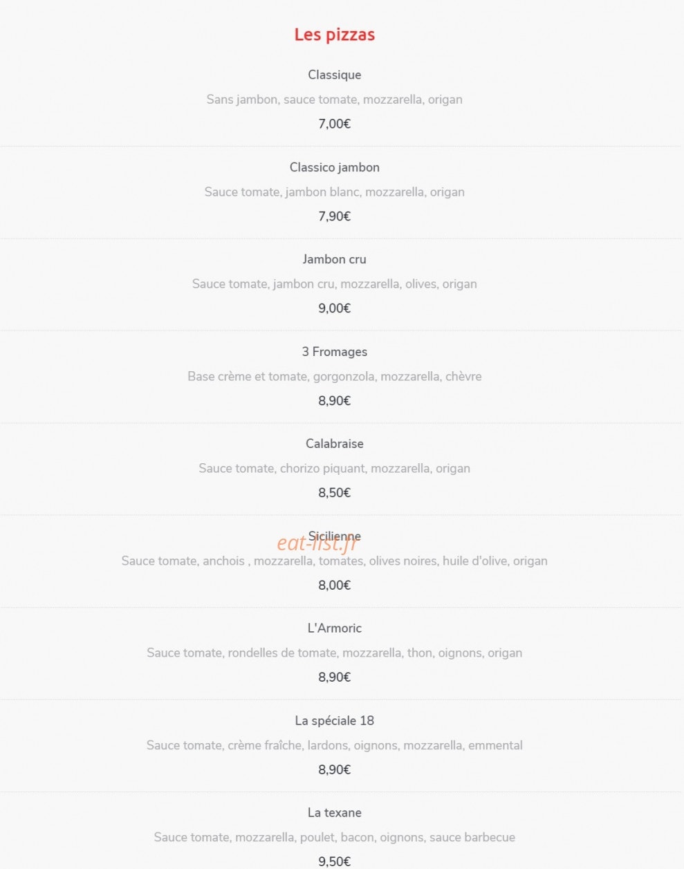 Vivian's Pub — carte page 2